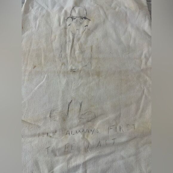 Vintage 1940s Distressed Military Trench Art Cotton Rutsack - Picture 3 of 8